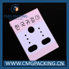 Plastic Pink Card for Earrings